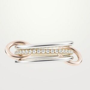 Brand new SPINELLI KILCOLLIN
Sonny MX 18K Gold Stacked Ring With Diamonds